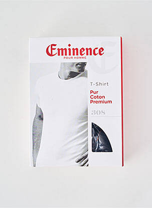 T-shirt coupe cintrée manches courtes noir EMINENCE homme