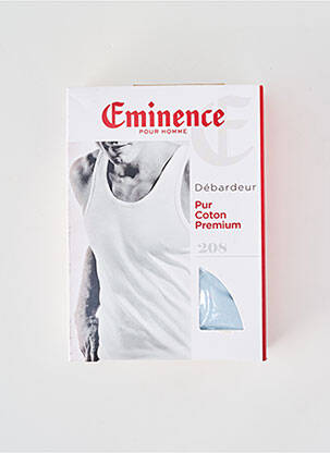 Débardeur coupe cintrée sans manche bleu EMINENCE homme