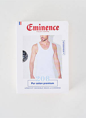 Débardeur coupe cintrée sans manche noir EMINENCE homme