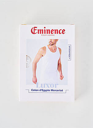 Débardeur coupe cintrée sans manche blanc EMINENCE homme