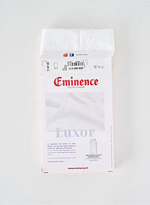 Débardeur coupe cintrée sans manche blanc EMINENCE homme