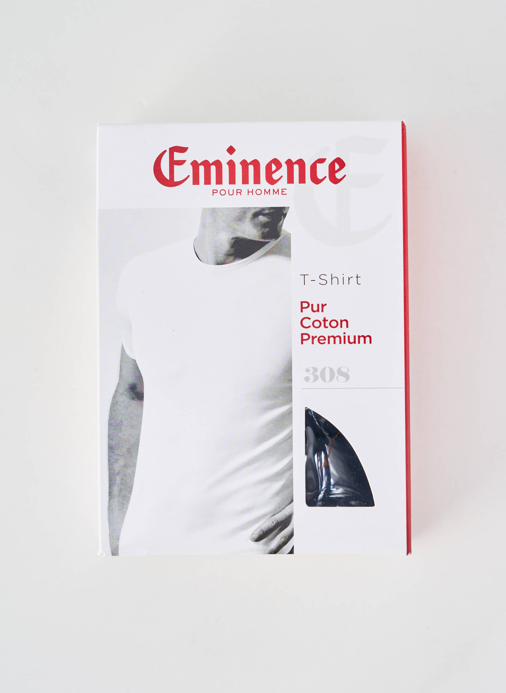 T-shirt coupe cintrée manches courtes noir EMINENCE homme