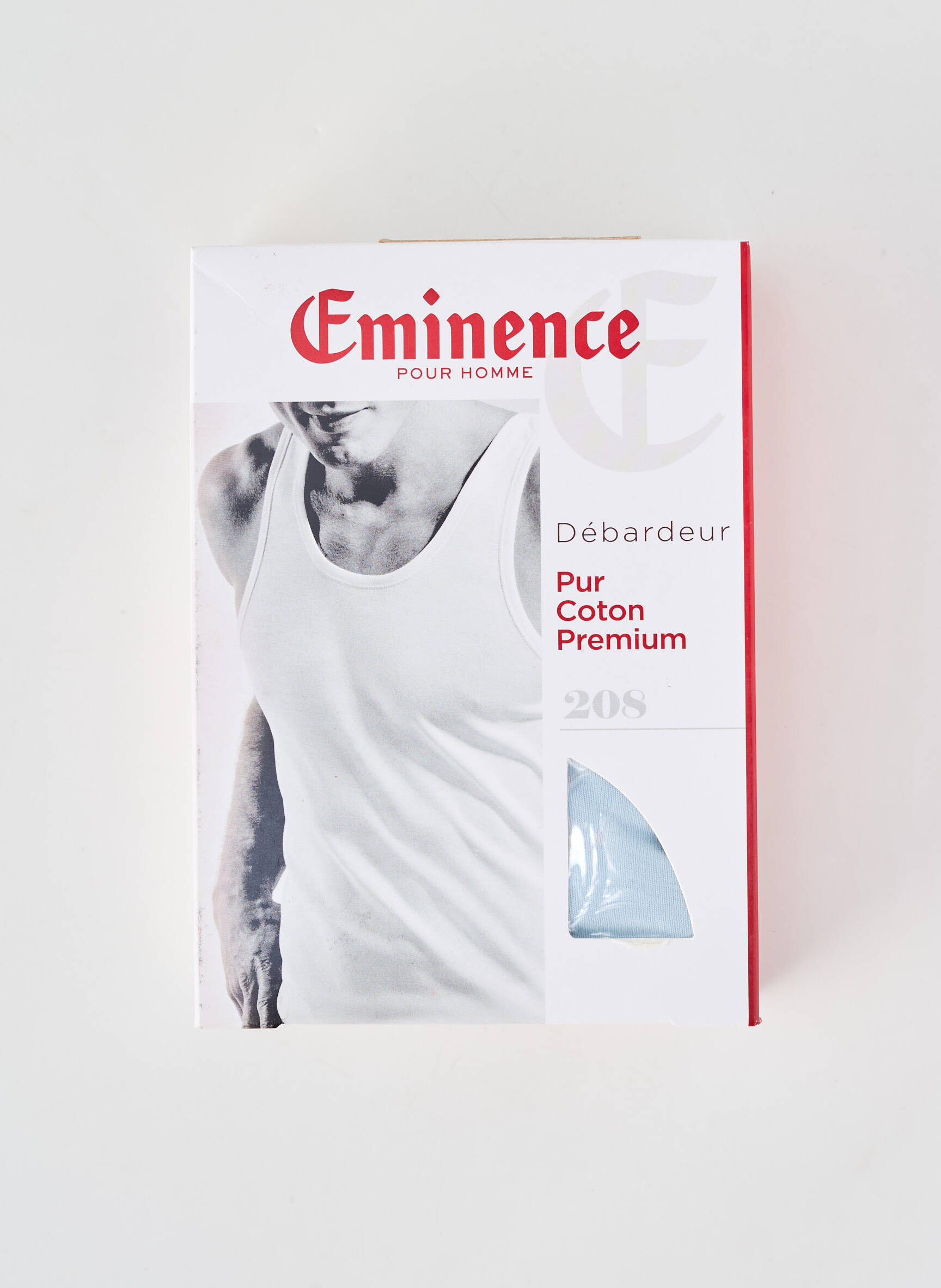 Débardeur coupe cintrée sans manche bleu EMINENCE homme