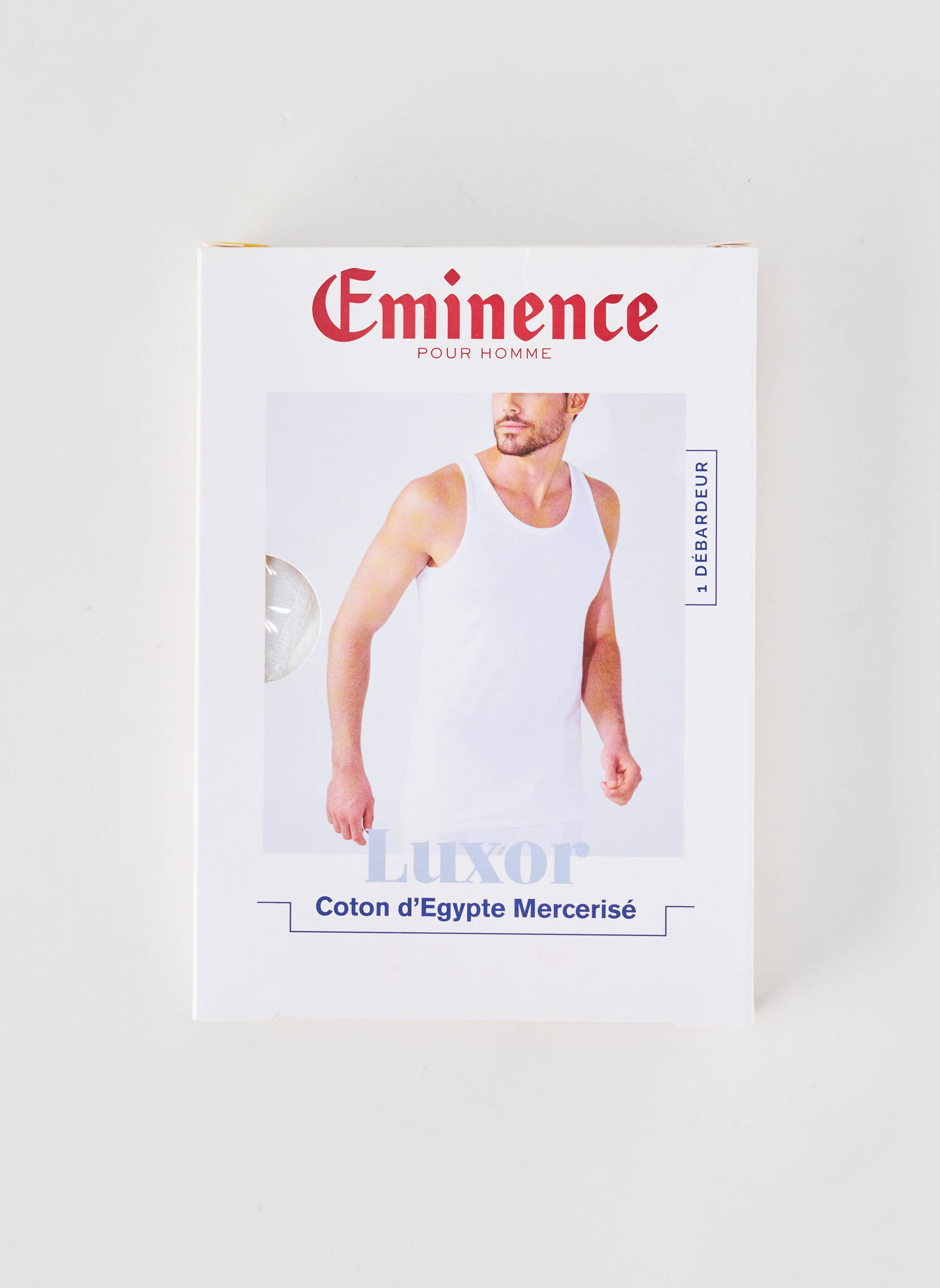Débardeur coupe cintrée sans manche blanc EMINENCE homme
