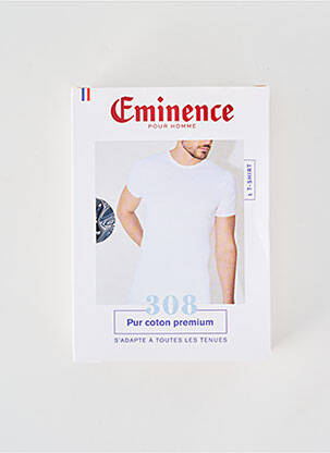 T-shirt coupe cintrée manches courtes bleu EMINENCE homme