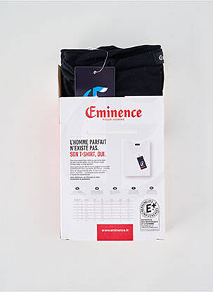 T-shirt coupe cintrée manches courtes noir EMINENCE homme