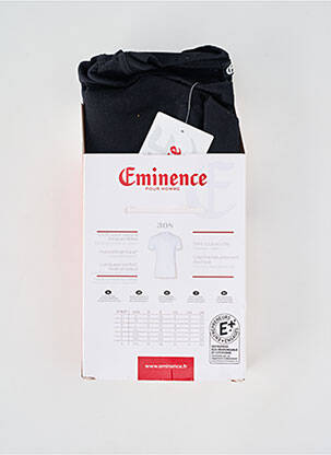 T-shirt coupe cintrée manches courtes noir EMINENCE homme