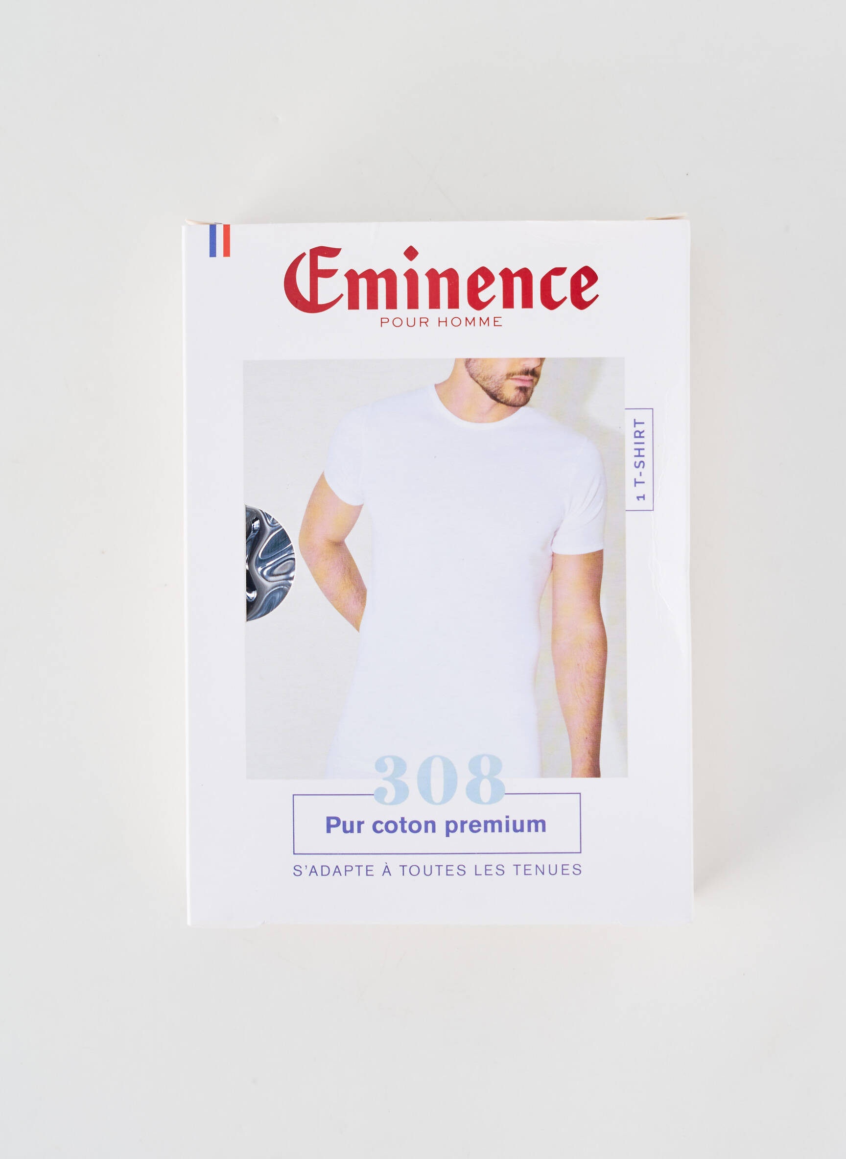 T-shirt coupe cintrée manches courtes bleu EMINENCE homme