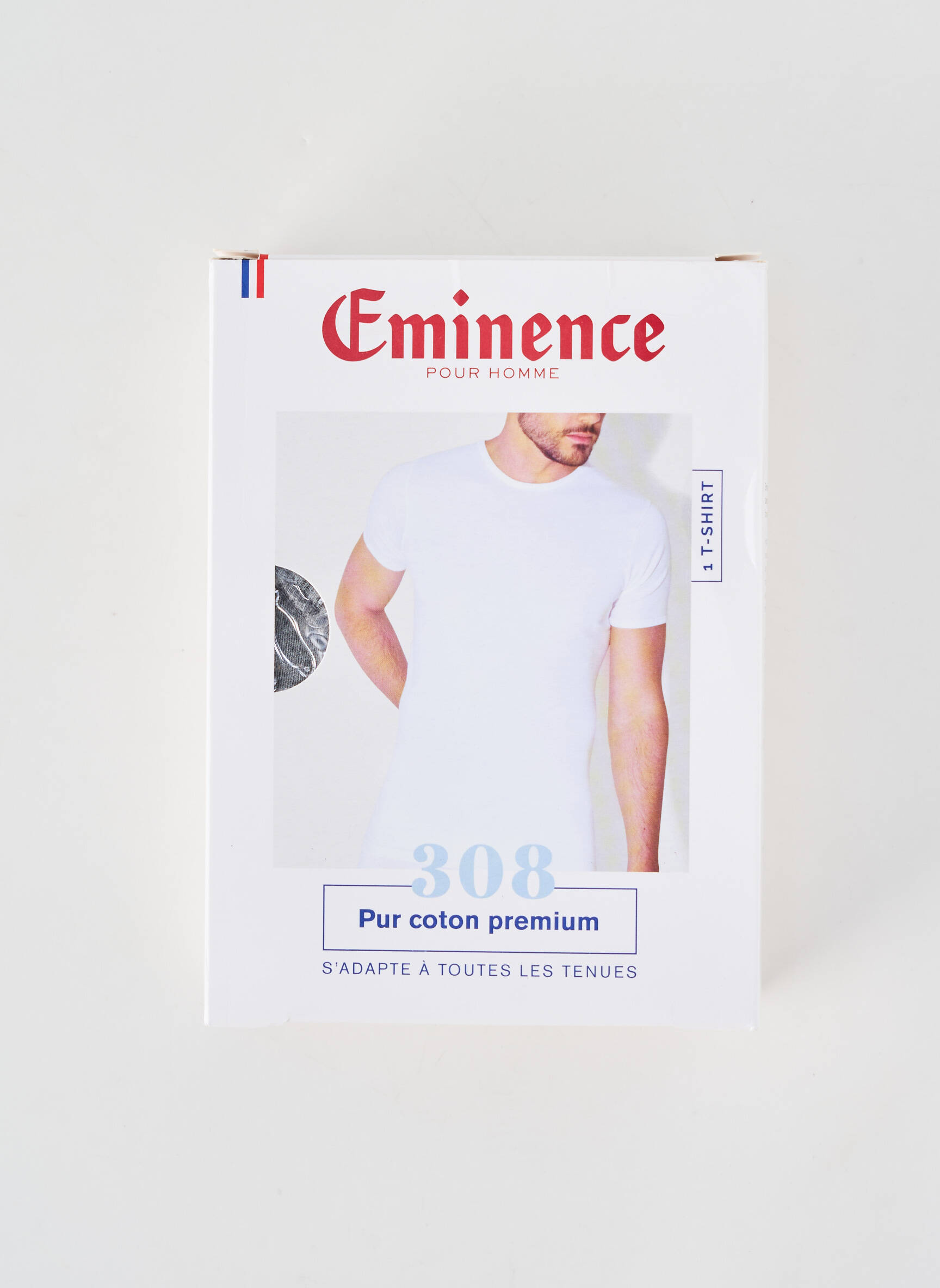 T-shirt tissage chiné manches courtes gris EMINENCE homme