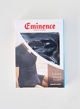 T-shirt coupe cintrée manches courtes noir EMINENCE homme