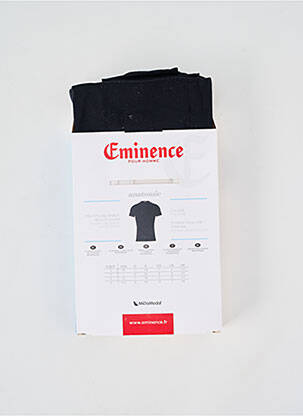 T-shirt coupe cintrée manches courtes noir EMINENCE homme