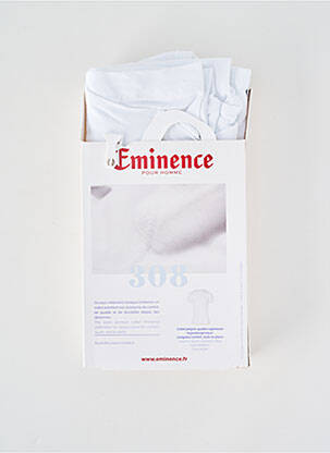 T-shirt coupe cintrée manches courtes blanc EMINENCE homme
