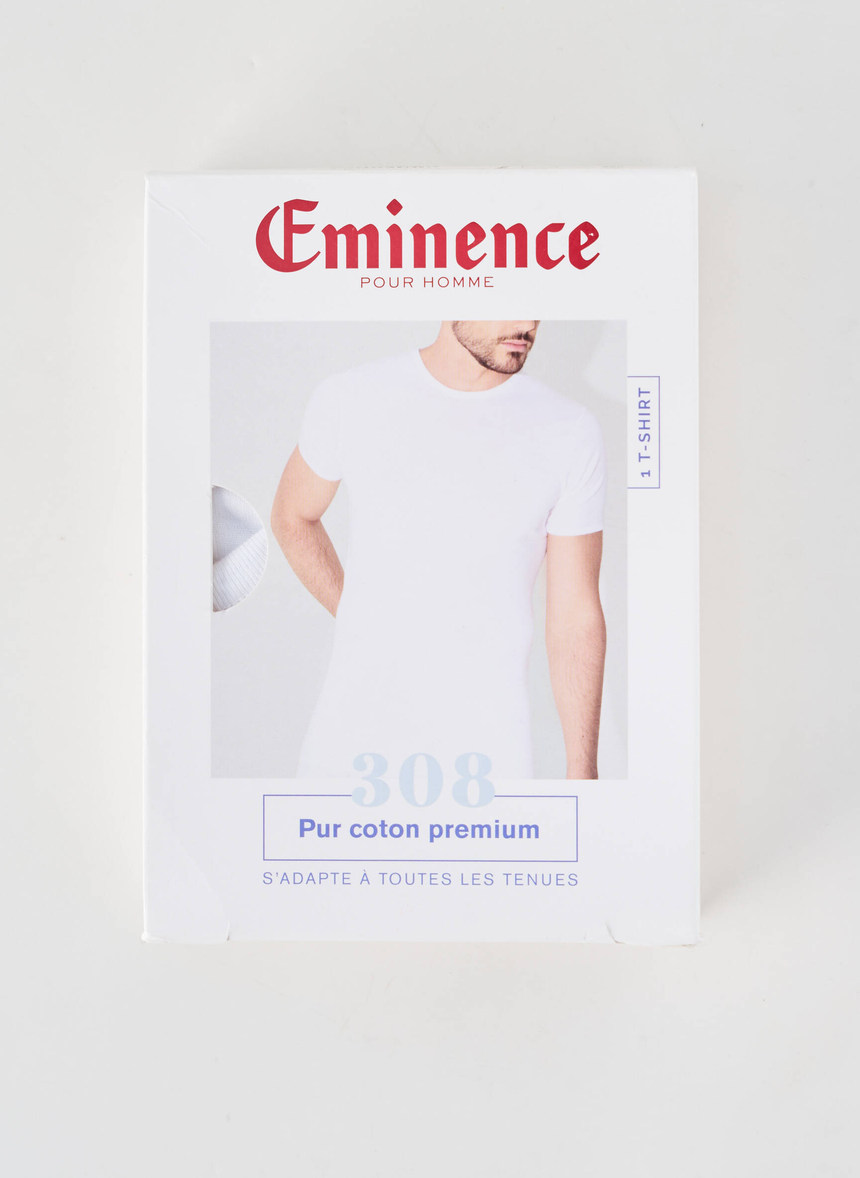 T-shirt coupe cintrée manches courtes blanc EMINENCE homme