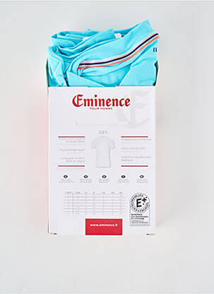 T-shirt coupe cintrée manches courtes bleu clair EMINENCE homme