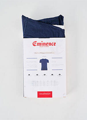 T-shirt coupe cintrée manches courtes bleu EMINENCE homme