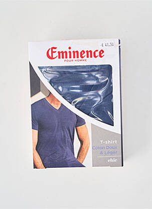 T-shirt coupe cintrée manches courtes bleu EMINENCE homme