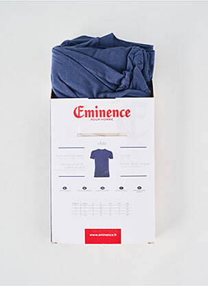 T-shirt coupe cintrée manches courtes bleu EMINENCE homme