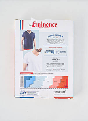 T-shirt coupe cintrée manches courtes bleu EMINENCE homme
