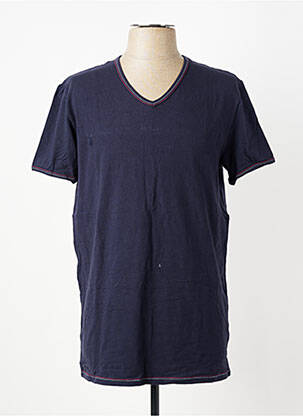 T-shirt stretch manches courtes bleu EMINENCE homme