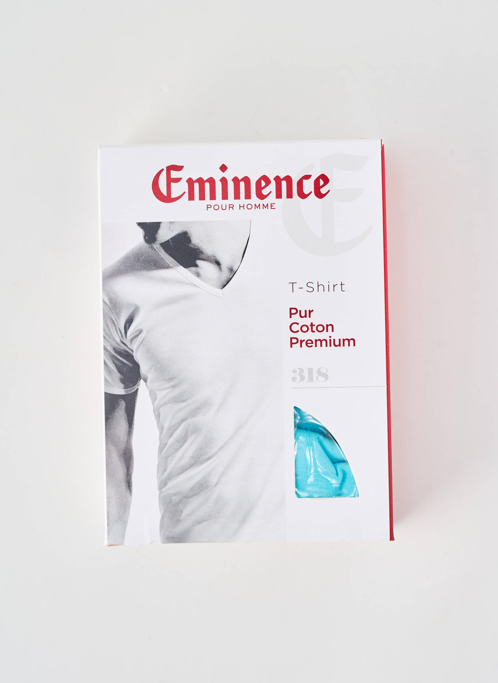 T-shirt coupe cintrée manches courtes bleu clair EMINENCE homme
