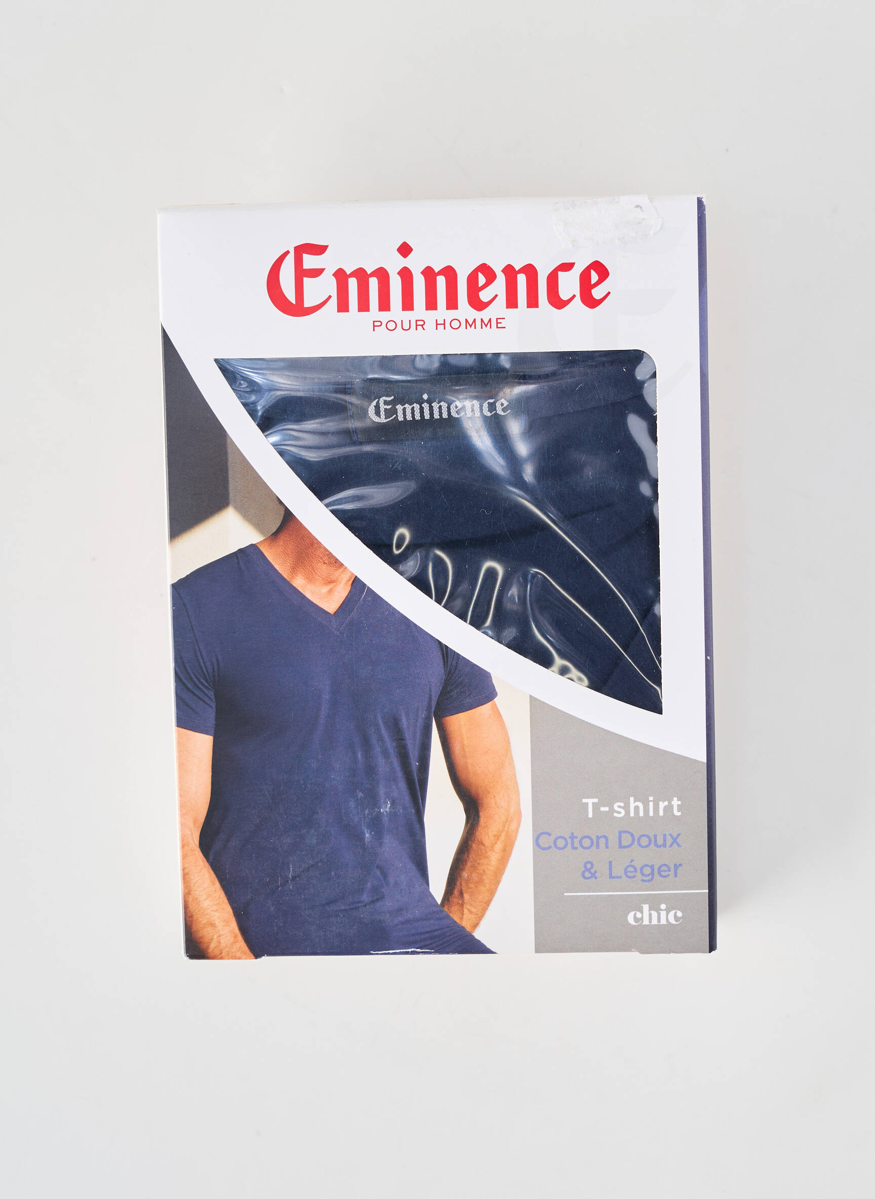 T-shirt coupe cintrée manches courtes bleu EMINENCE homme