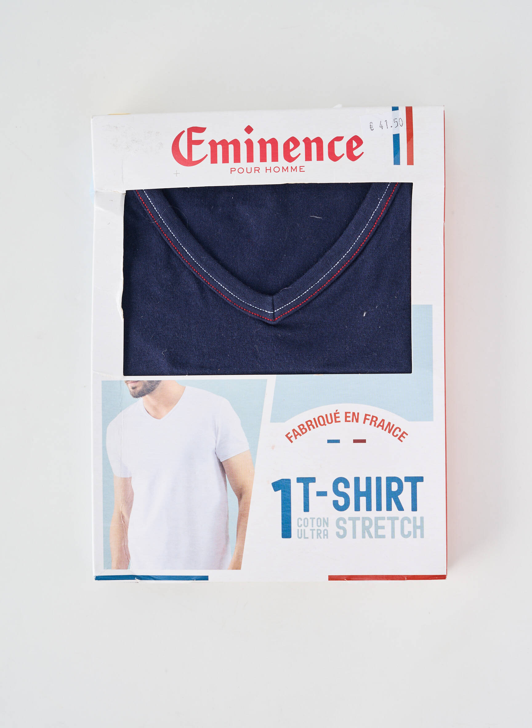 T-shirt coupe cintrée manches courtes bleu EMINENCE homme