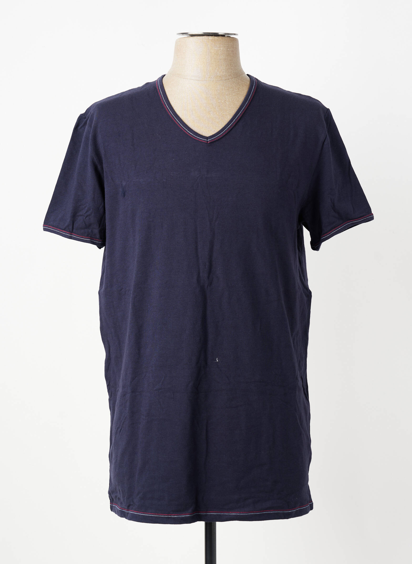 T-shirt stretch manches courtes bleu EMINENCE homme