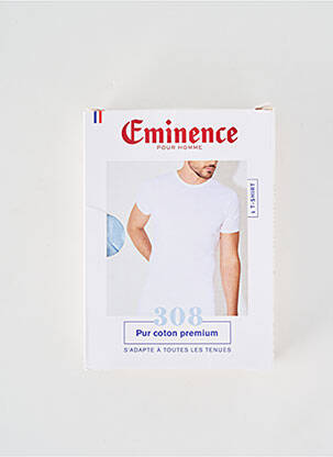 T-shirt coupe cintrée manches courtes bleu EMINENCE homme