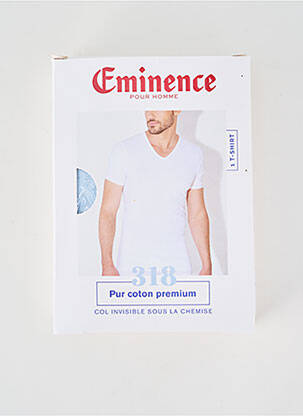 T-shirt coupe cintrée manches courtes bleu EMINENCE homme