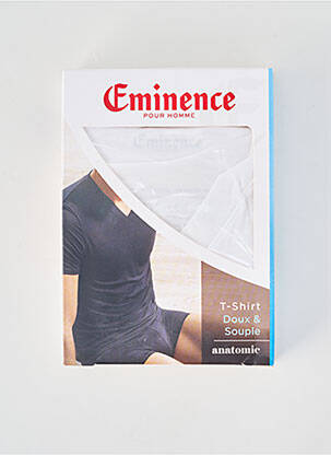 T-shirt coupe cintrée manches courtes blanc EMINENCE homme