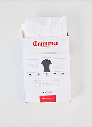 T-shirt coupe cintrée manches courtes blanc EMINENCE homme