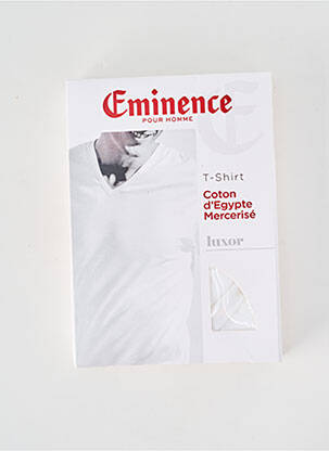 T-shirt stretch manches courtes blanc EMINENCE homme