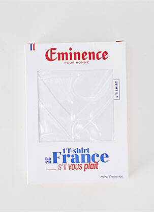 T-shirt stretch manches courtes blanc EMINENCE homme