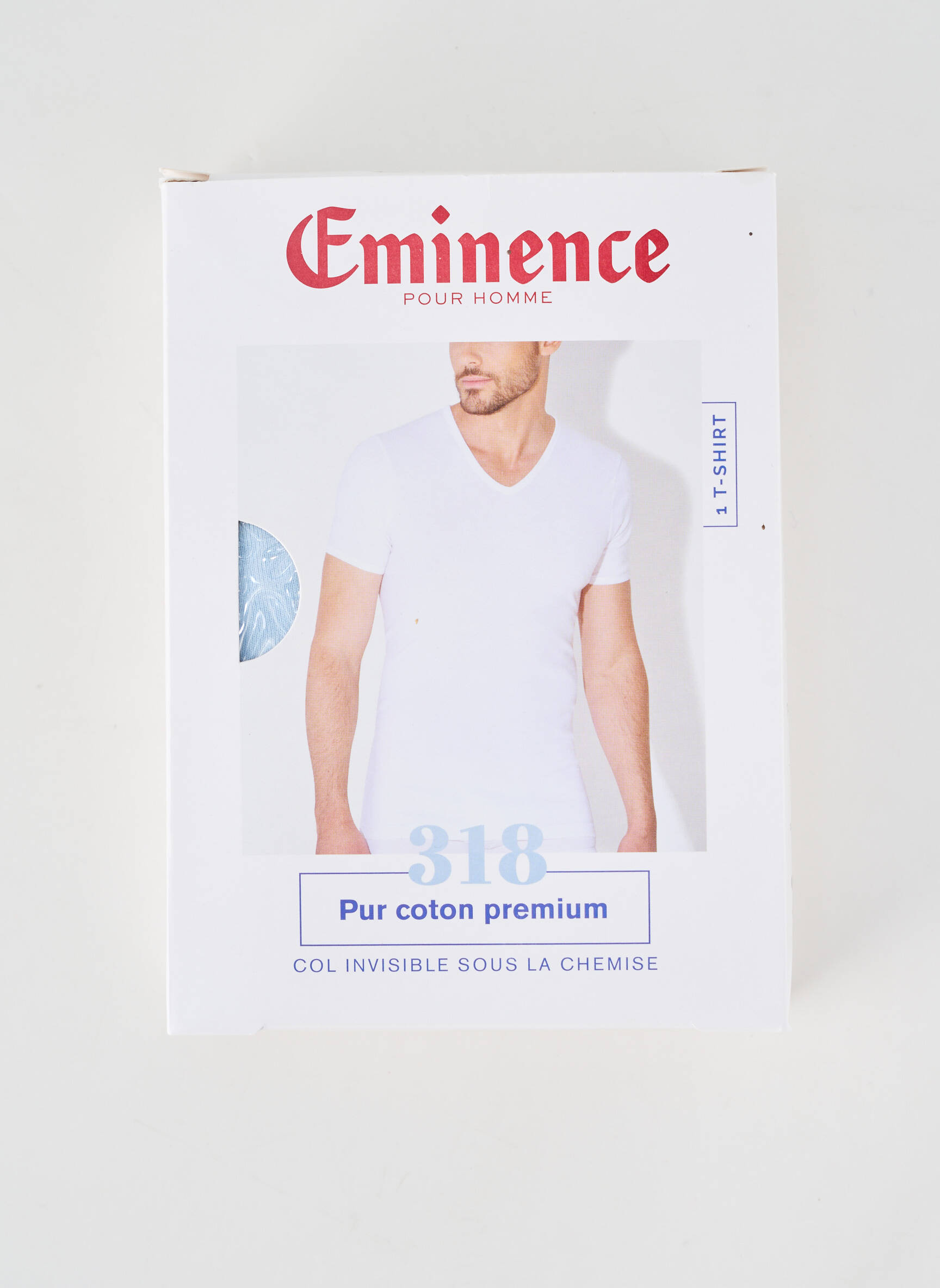 T-shirt coupe cintrée manches courtes bleu EMINENCE homme