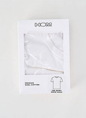 T-shirt coupe cintrée manches courtes blanc HOM homme