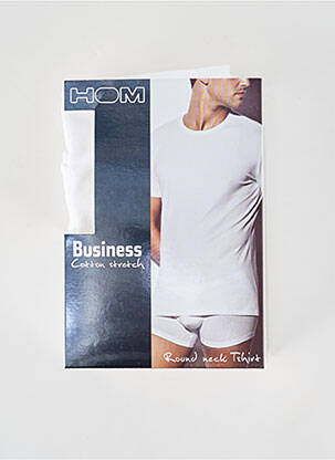 T-shirt stretch manches courtes blanc HOM homme
