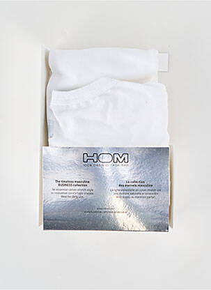 T-shirt stretch manches courtes blanc HOM homme