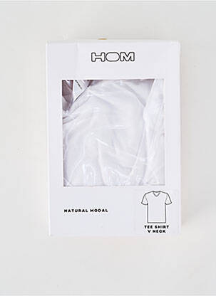T-shirt stretch manches courtes blanc HOM homme