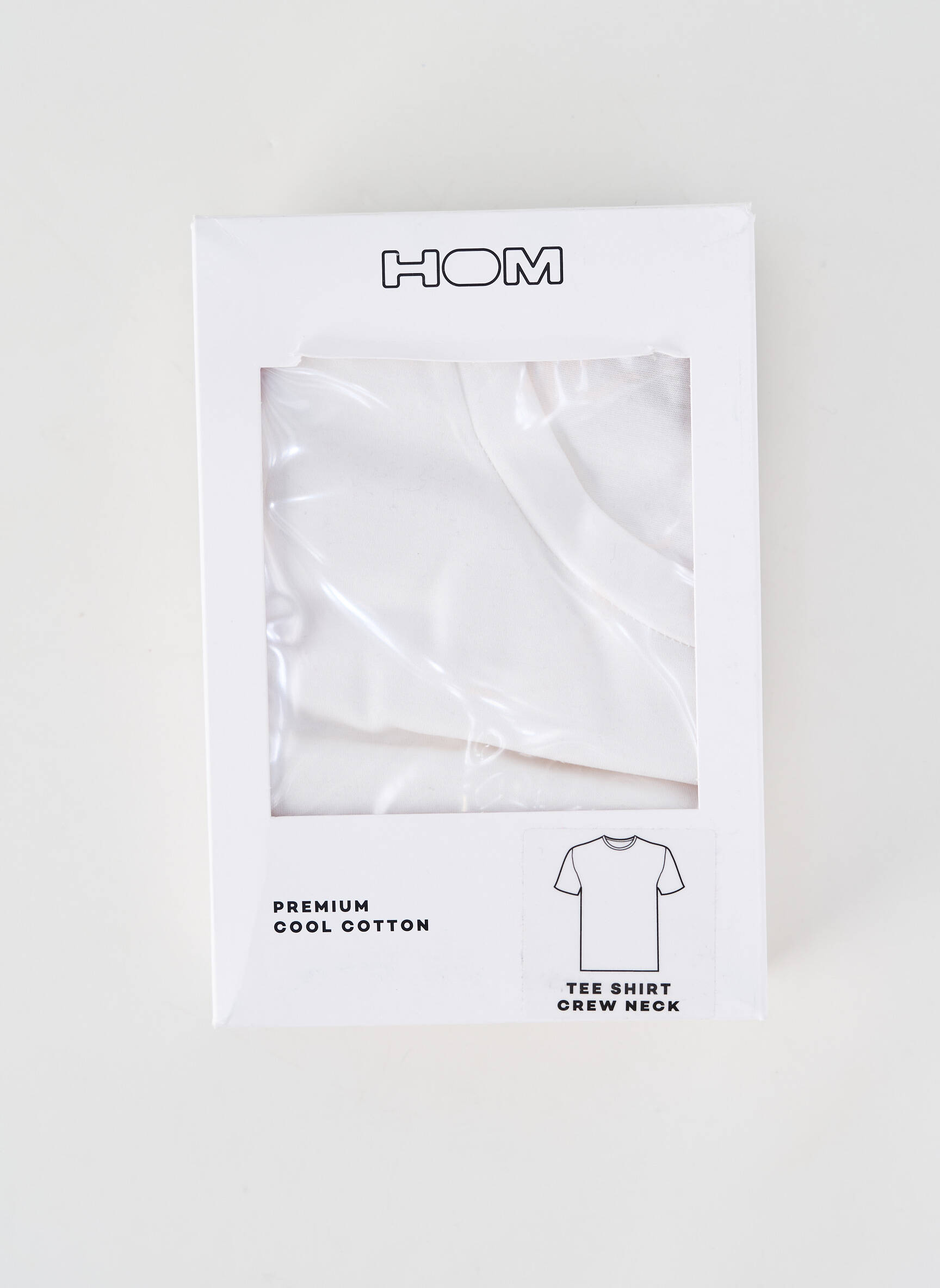 T-shirt coupe cintrée manches courtes blanc HOM homme