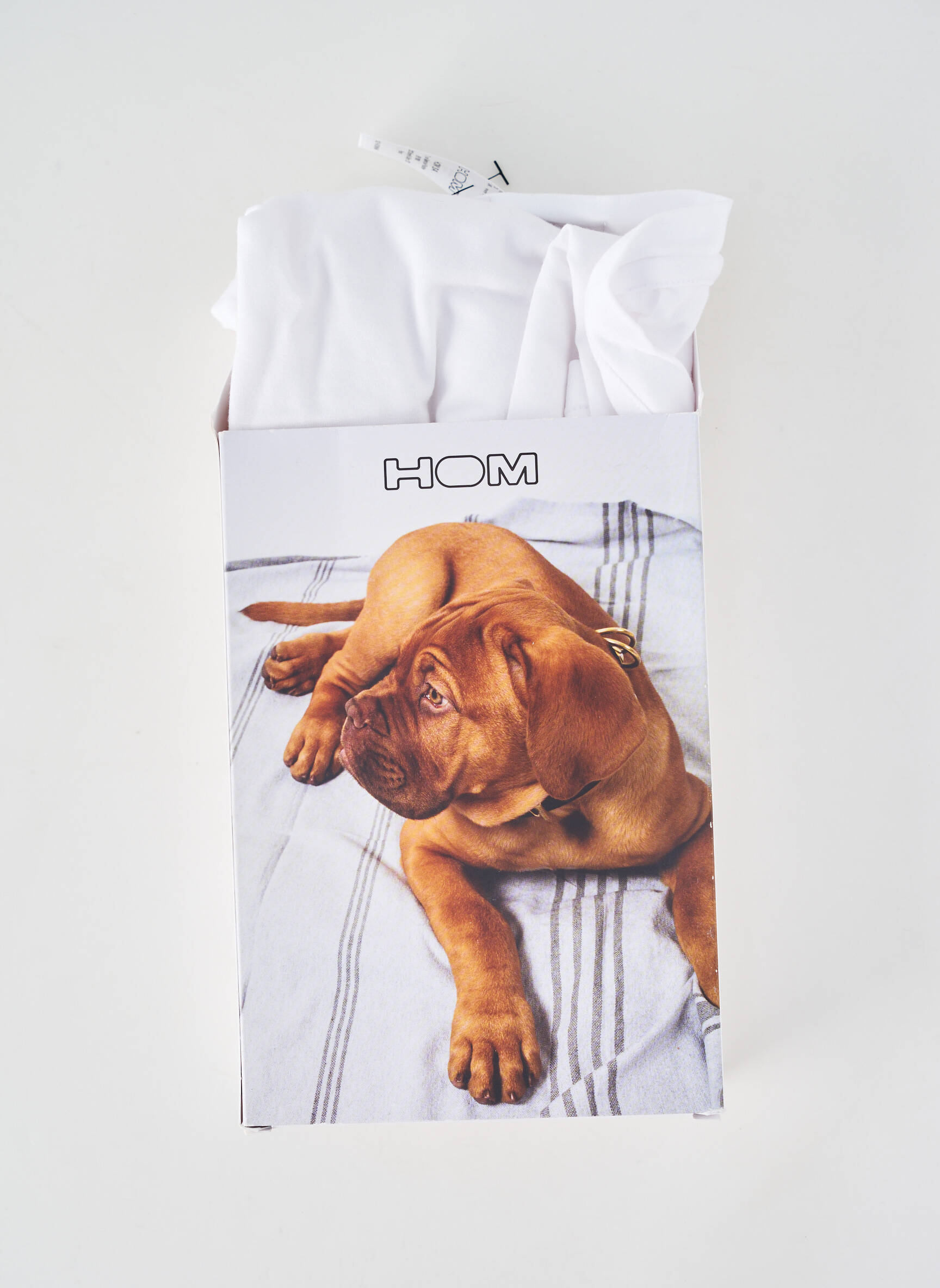 T-shirt stretch manches courtes blanc HOM homme