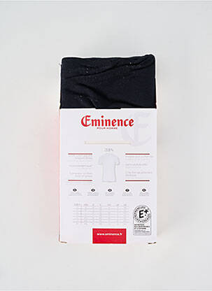 T-shirt coupe cintrée manches courtes noir EMINENCE homme