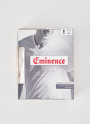 T-shirt stretch manches courtes blanc EMINENCE homme