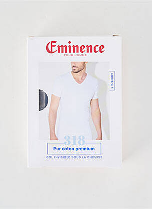 T-shirt stretch manches courtes bleu EMINENCE homme