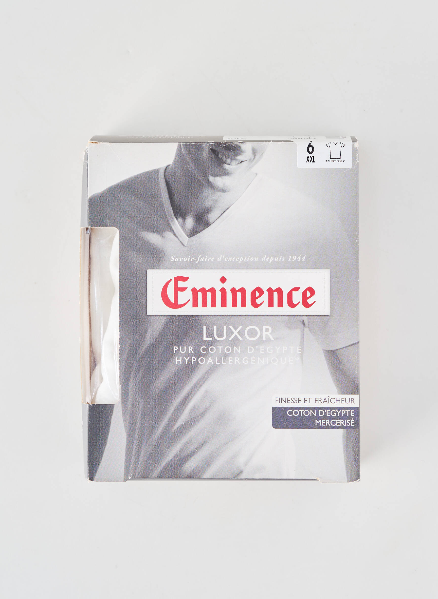 T-shirt stretch manches courtes blanc EMINENCE homme