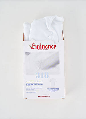 T-shirt coupe cintrée manches courtes blanc EMINENCE homme
