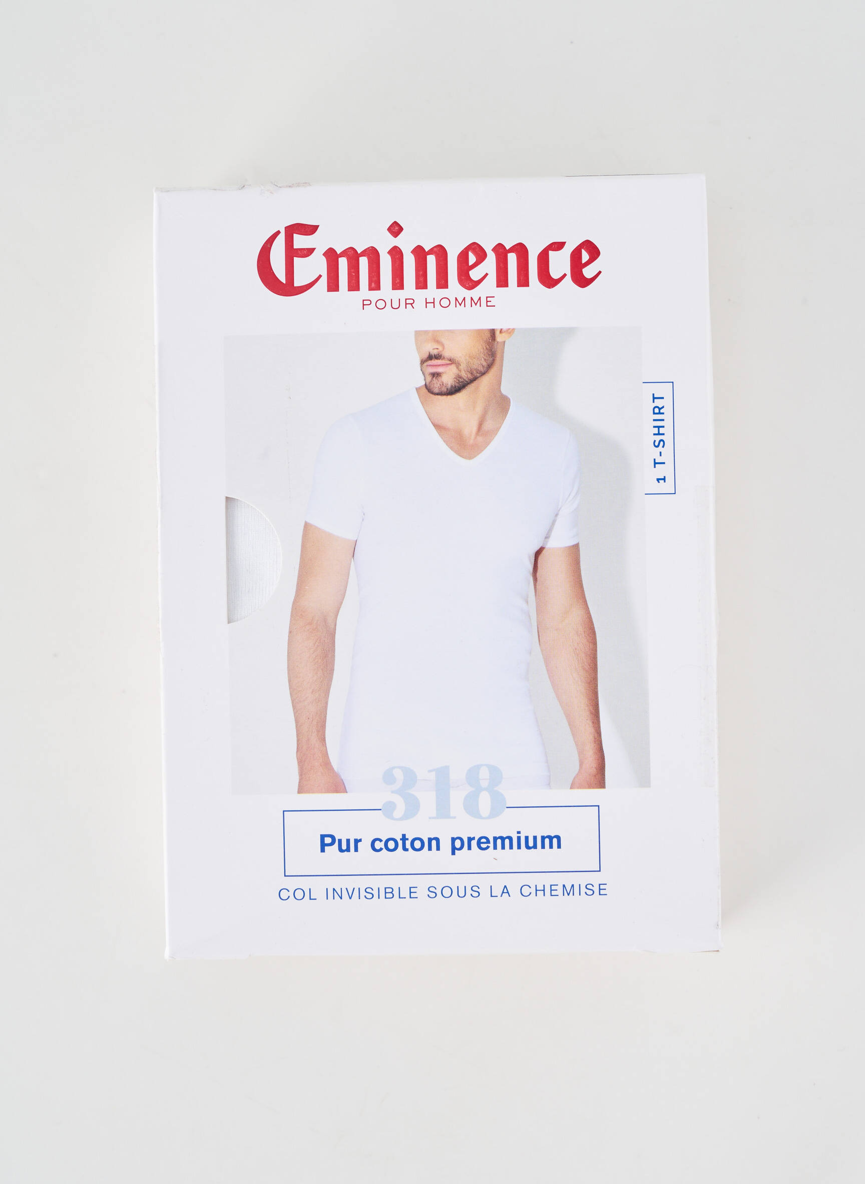 T-shirt coupe cintrée manches courtes blanc EMINENCE homme
