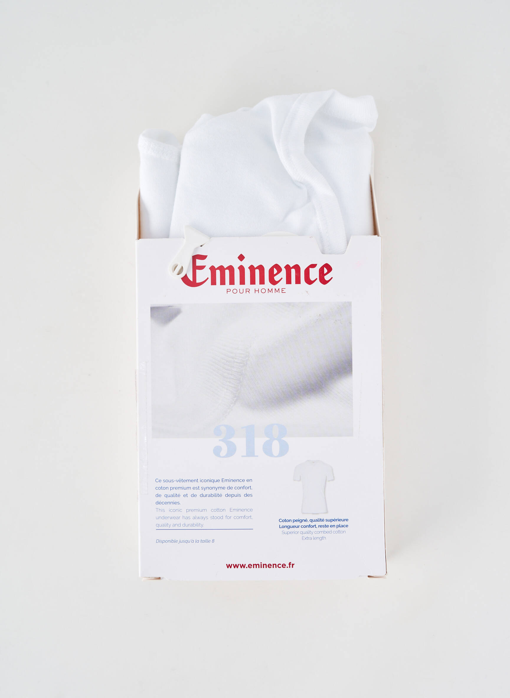 T-shirt coupe cintrée manches courtes blanc EMINENCE homme