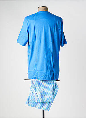 Pyjashort fermeture boutonnée sur le devant bleu EMINENCE homme