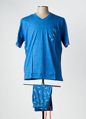 Pyjashort stretch bleu CHRISTIAN CANE homme