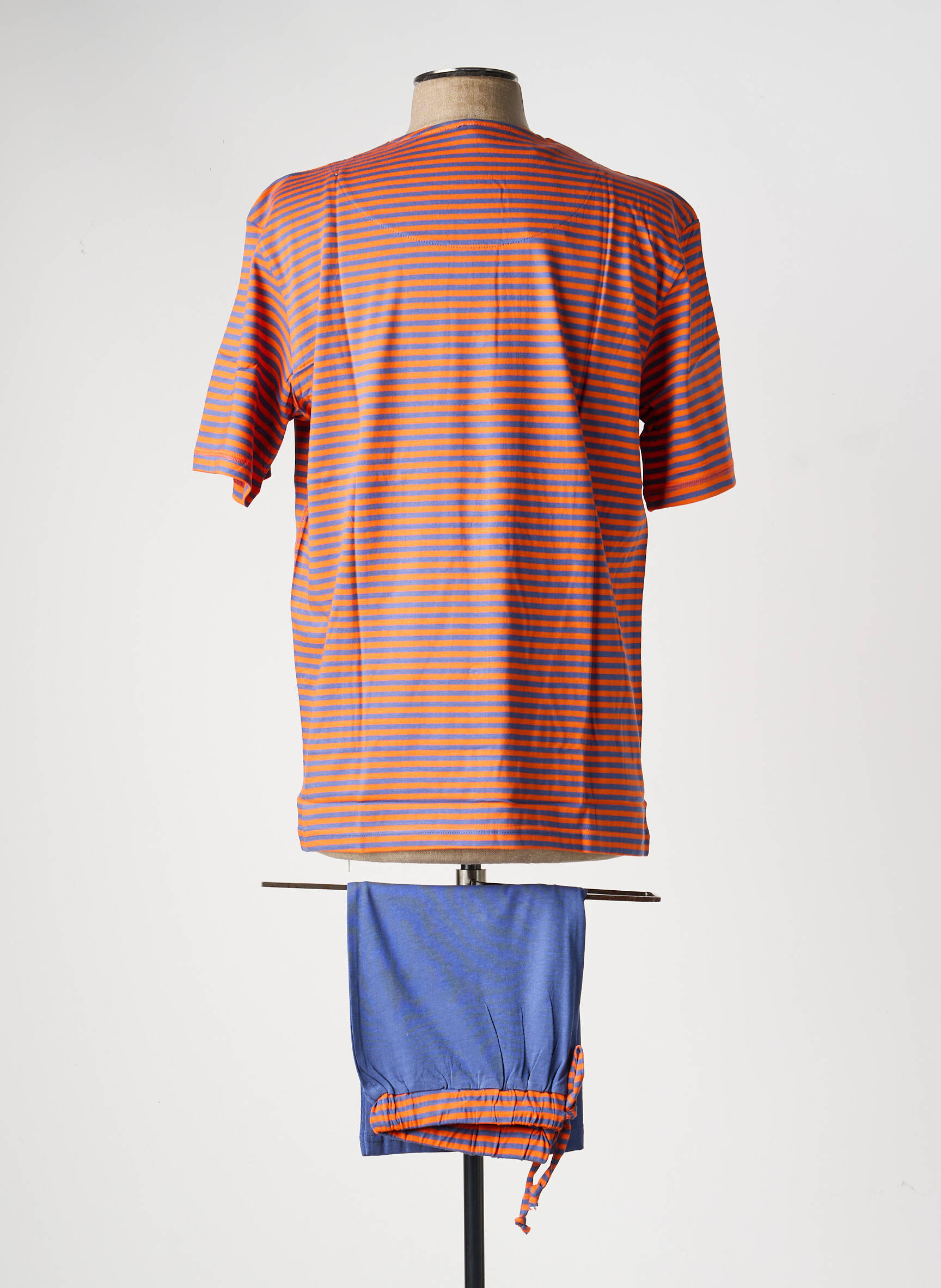 Pyjashort fermeture boutonnée sur le devant orange CHRISTIAN CANE homme